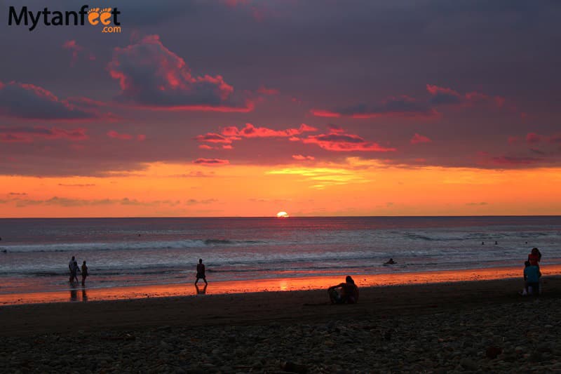Playa Dominical Costa Rica beach sunset