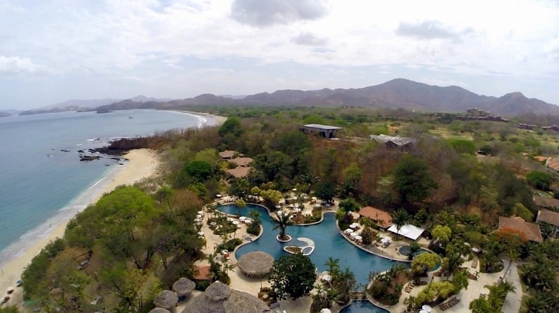 westin golf resort and spa in Playa conchal aerial view