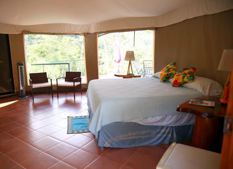 Glamping in Costa Rica - Luxury tent at Manoas in Uvita room