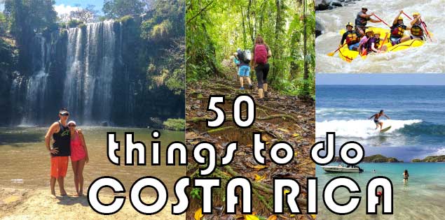 50 things to do in Costa Rica featured