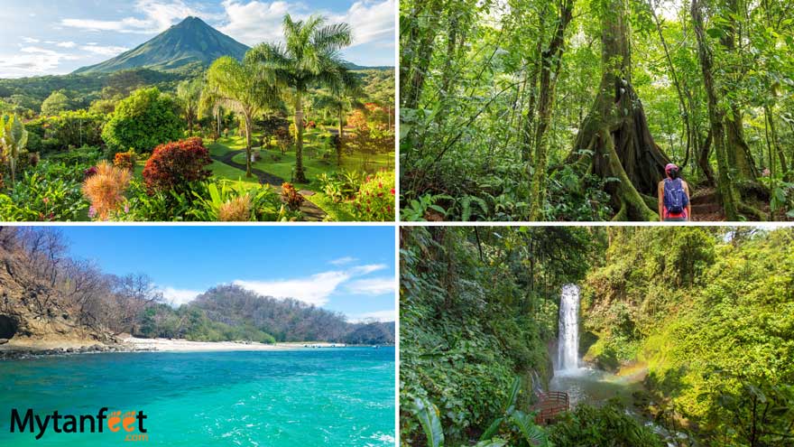 do's and dont's of costa rica - volcano, waterfall, rainforest and beach