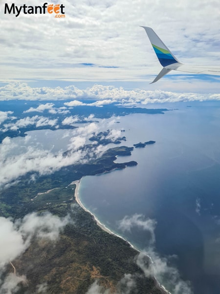 flying to guanacaste airport, Costa Rica with Alaska Airlines